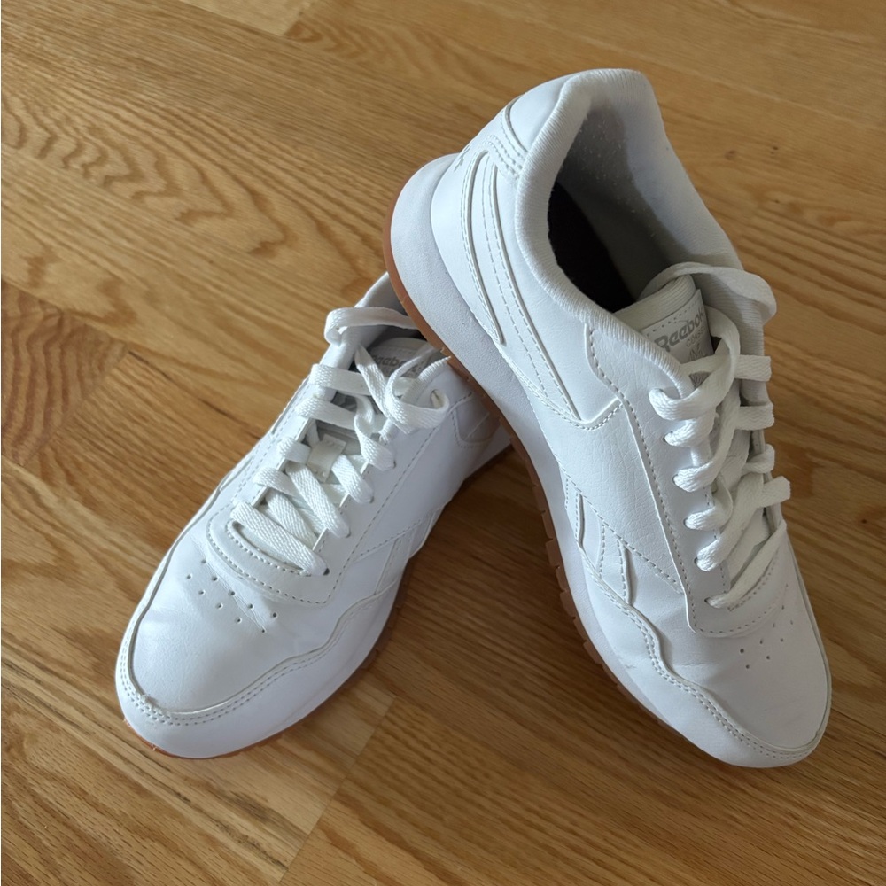 Reebok Classic White Glide Leather Sneakers -